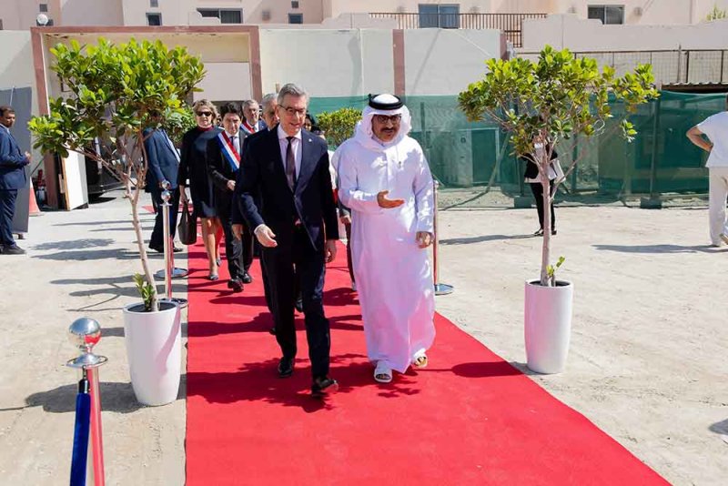 .وزير التربية والتعليم يشارك في حفل وضع حجر أساس المبنى الجديد للرابطة الفرنسية (Alliance Francaise Bahrain)