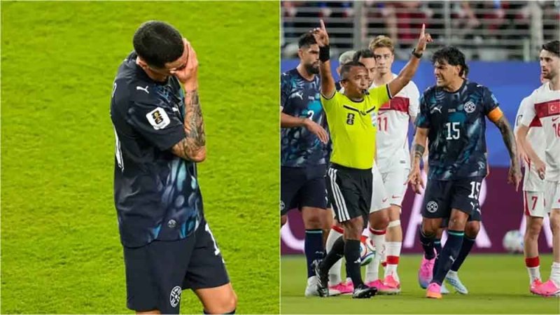 نسي القاعدة الجديدة.. أول طرد في كأس العالم بسبب تغطية الفم
