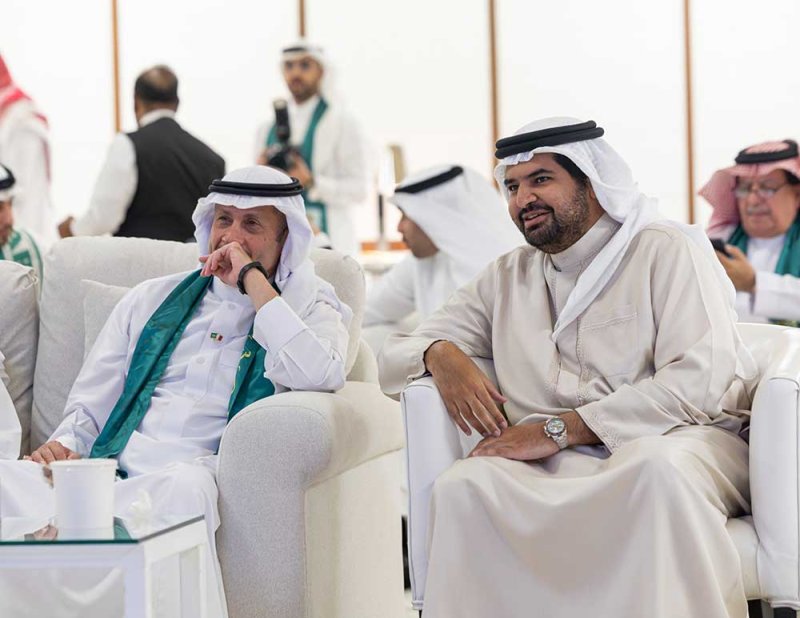 سمو الشيخ عيسى بن علي يشهد مباراة السعودية واسبانيا بكأس العالم 2026