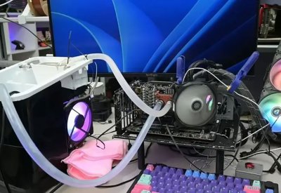 مغامرة تقنية غريبة.. ماكينة صنع الثلج تنجح في تبريد بطاقة RTX 3060 أثناء الألعاب