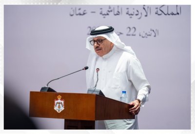 وزير الخارجية ونائب رئيس الوزراء وزير الخارجية وشؤون المغتربين الأردني والأمين العام للجامعة العربية يعقدون مؤتمراً صحفياً