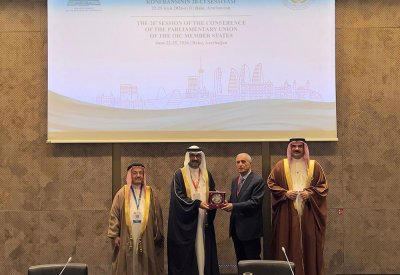 رئيس وفد الشعبة البرلمانية يلتقي رئيس وفد مجلس النواب اللبناني على هامش أعمال مؤتمر اتحاد مجالس الدول الأعضاء بمنظمة التعاون الإسلامي