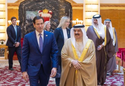 جلالة الملك المعظم يستقبل وزير الخارجية بالولايات المتحدة الأميركية ماركو روبيو