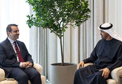 رئيس دولة الإمارات يبحث مع وزير الخارجية السوري القضايا والموضوعات الإقليمية