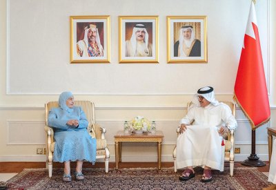 وزير الخارجية يستقبل ممثلي مملكة البحرين في الهيئة الاستشارية للمجلس الأعلى لمجلس التعاون