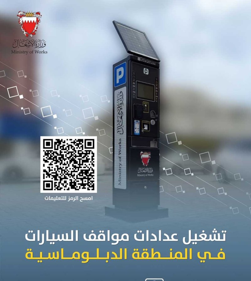 "الأشغال" و"المرور": تشغيل 42 جهازًا جديدًا لعدادات مواقف السيارات في المنطقة الدبلوماسية