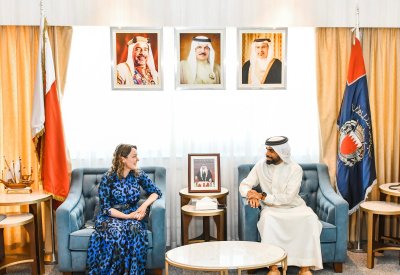 مدير عام تنفيذ الأحكام والعقوبات البديلة يستقبل نائب سفير المملكة المتحدة لدى مملكة البحرين