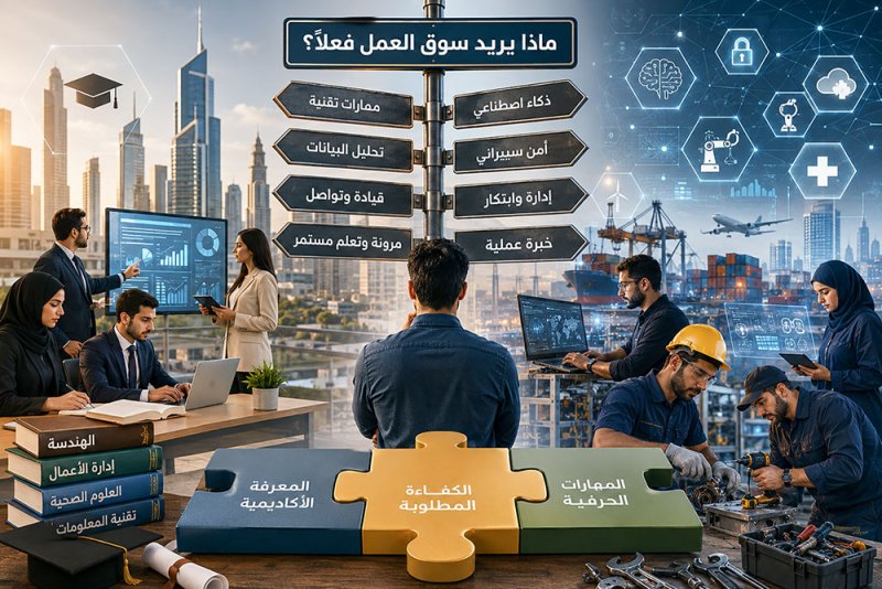 التخصص وحده لا يكفي... فماذا يريد سوق العمل؟