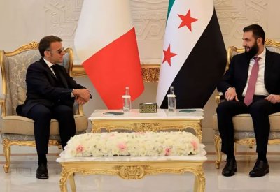 الشرع أمام ماكرون: حدثنا أسطولنا البحري والجوي