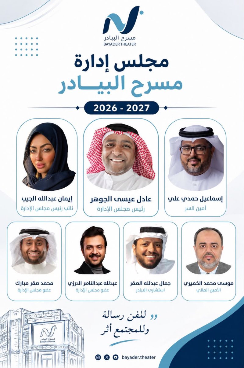 مسرح البيادر ينتخب مجلس إدارته الجديد لدورة 2026–2027