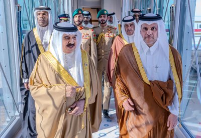جلالة الملك المعظم يصل إلى دولة قطر الشقيقة