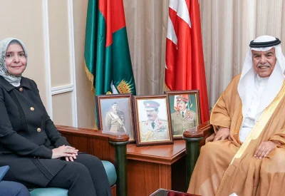 وزير شؤون الدفاع يستقبل السفيرة التركية لدى البحرين
