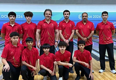 وفد منتخب الناشئين لجيل الذهب للبولينج يغادر إلى الدوحة