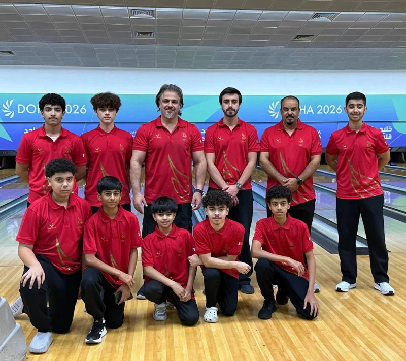 وفد منتخب الناشئين لجيل الذهب للبولينج يغادر إلى الدوحة