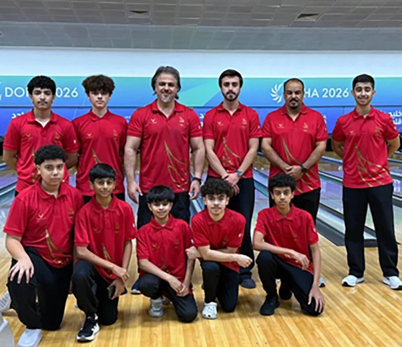 وفد منتخب الناشئين لجيل الذهب للبولينج يغادر إلى الدوحة