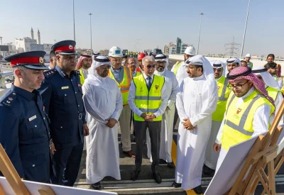 وزير الأشغال يفتتح أولى مراحل مشروع تقاطع مدينة عيسى الشمالي