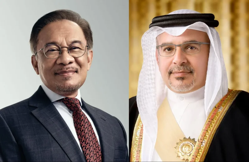 اتصال هاتفي بين سمو ولي العهد رئيس مجلس الوزراء ومعالي رئيس وزراء ماليزيا
