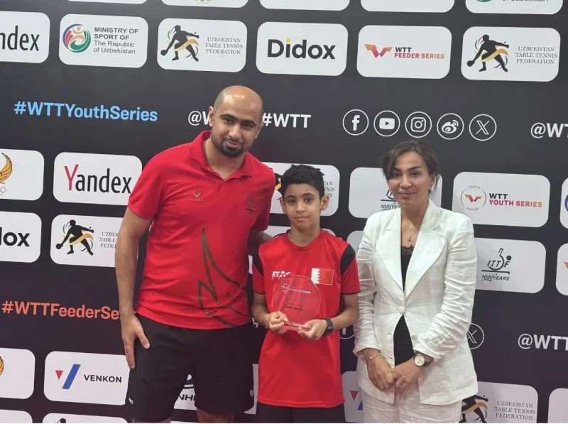 الهاشمي يحقق إنجازين في بطولة WTT Youth Contender  بأوزبكستان