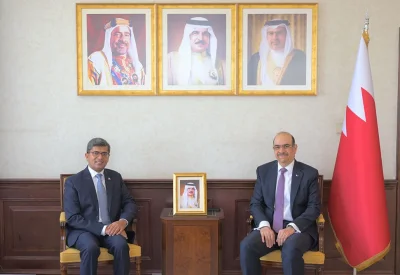 وزير العمل ووزير الشؤون القانونية يستقبل سفير نيبال لدى مملكة البحرين