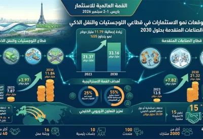 11.79 مليار دولار نموا مرتقبا لاستثمارات اللوجستيات والصناعات المتقدمة في الخليج بحلول 2030