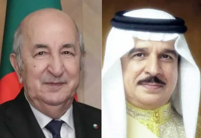 جلالة الملك المعظم يتلقى برقية شكر جوابية من رئيس الجمهورية الجزائرية