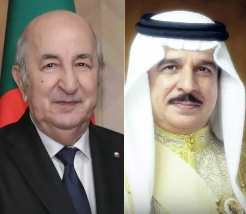 جلالة الملك المعظم يتلقى برقية شكر جوابية من رئيس الجمهورية الجزائرية