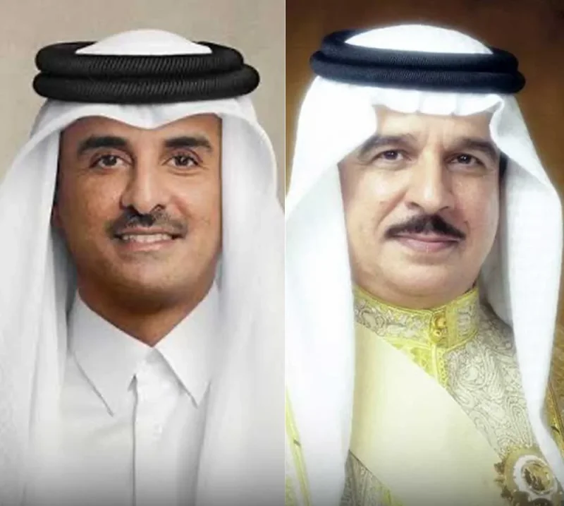 الملك المعظم يتلقى برقية شكر جوابية من سمو أمير دولة قطر