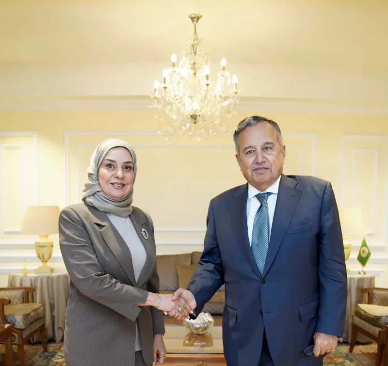 الأمين العام لجامعة الدول العربية يستقبل سفيرة مملكة البحرين لدى جمهورية مصر العربية والمندوبة الدائمة لدى الجامعة