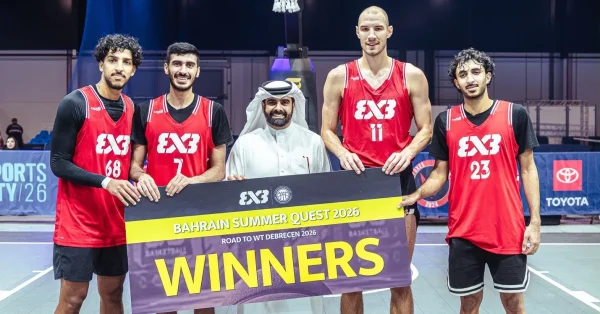 سمو الشيخ سلمان بن محمد يتوج فريق السيف البحريني بلقب "Quest" الدولية لكرة السلة 3×3