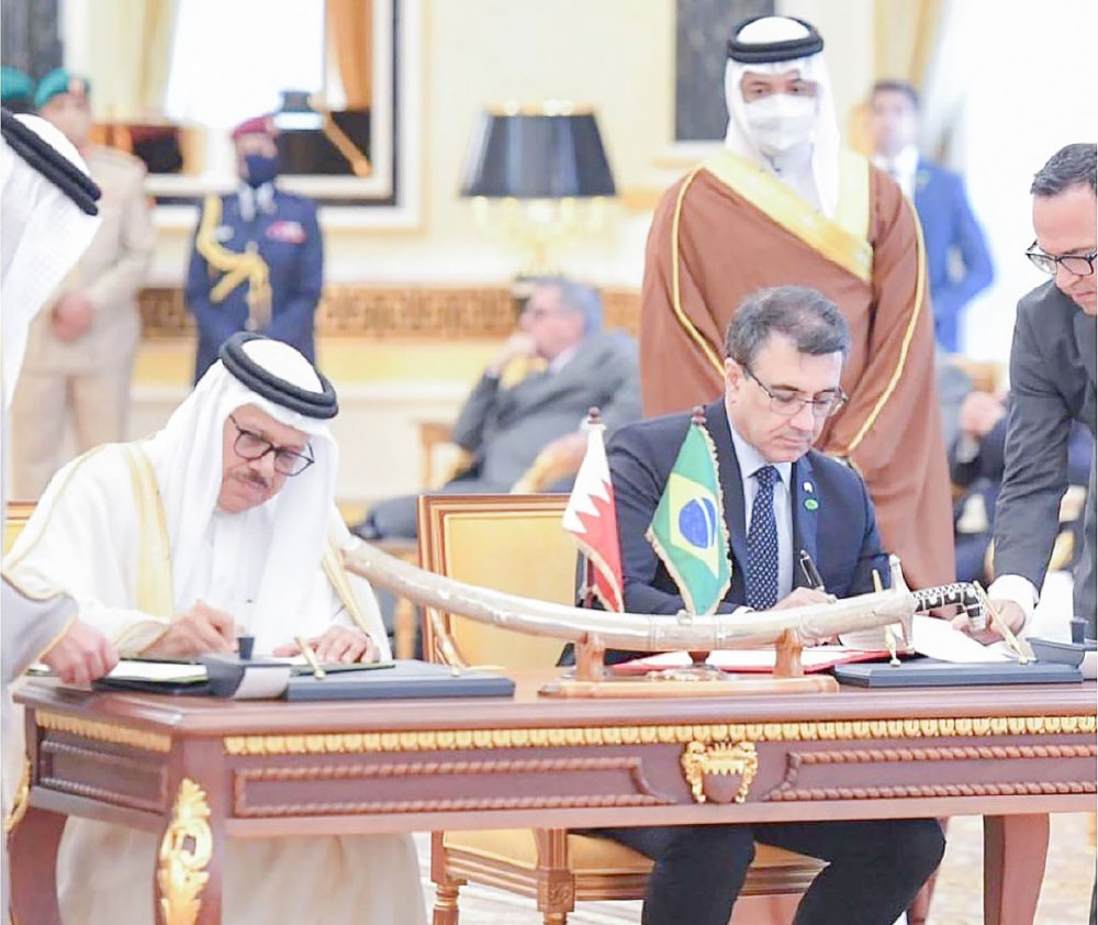 توقيع اتفاقيات تعاون بين البحرين والبرازيل
