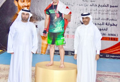 العبدولي يثمن جهود خالد بن حمد لدعم الرياضات القتالية بالمنطقة