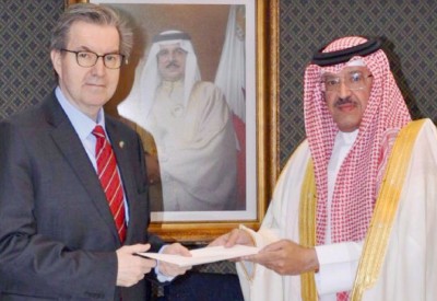 سفيرنا لدى السعودية يتسلم أوراق اعتماد سفير النرويج
