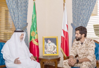 ناصر بن حمد يؤكد عمق العلاقات مع الكويت
