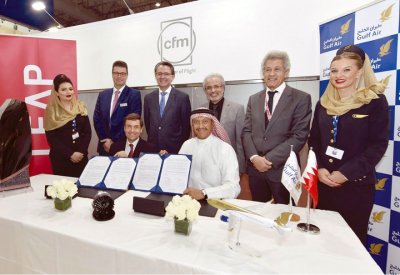 “طيران الخليج” تشتري محركات “طراز LEAP-1A” 