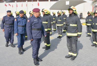 تخريج 54 من الشرطة في الدورة التأسيسية لإعداد رجل الإطفاء 