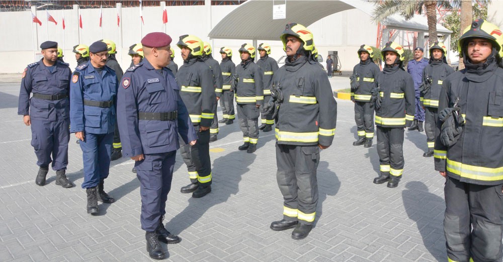 تخريج 54 من الشرطة في الدورة التأسيسية لإعداد رجل الإطفاء 