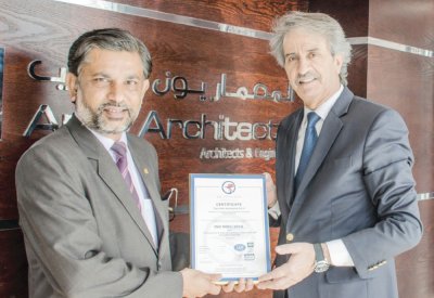 “المعماريون العرب” تحصد شهادة آيزو  