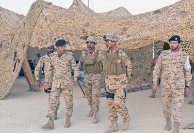 رئيس الأركان يحضر جانبًا من ختام “قوة العزم”