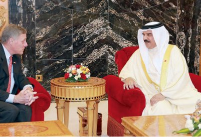 جلالة الملك:  البحرين تدعم الجهود الأميركية في حفظ الأمن والاستقرار والسلام