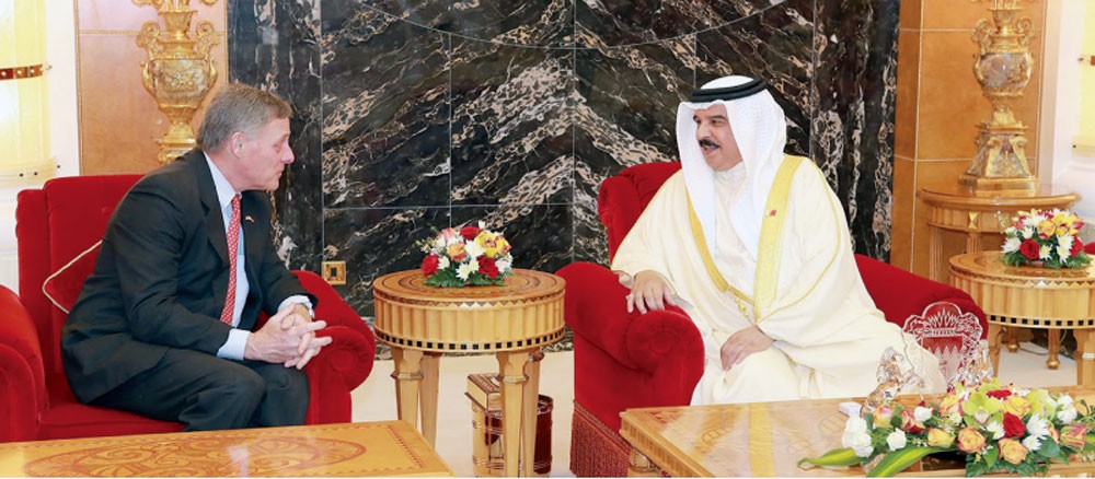 جلالة الملك:  البحرين تدعم الجهود الأميركية في حفظ الأمن والاستقرار والسلام