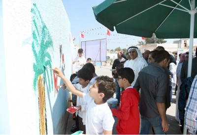 تدشين “ميثاقنا... طريقنا” على سور مدرسة “أبو صيبع”