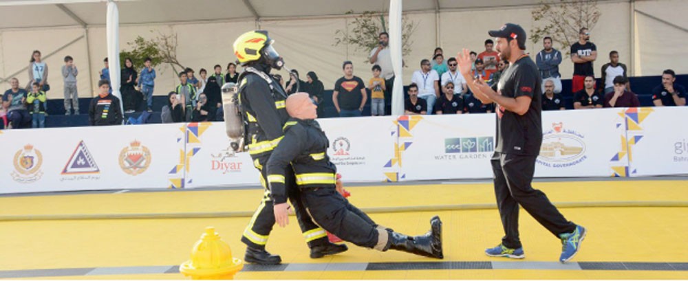 الحسن يشيد بتضحيات رجال الدفاع المدني