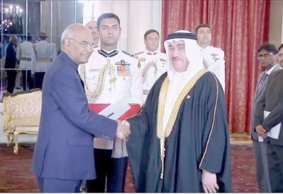 رئيس الهند يتسلم اعتماد السفير القعود 