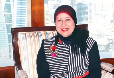 سوسن صالح...  التوفيق بين الأسرة والأعمال في أزهى مظاهره