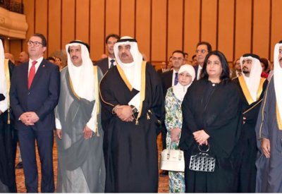 سمو الشيخ سلمان بن خليفة يحضر حفل السفارة الإيطالية 