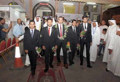 المالكية تزف 14 شابا إلى عش الزوجية