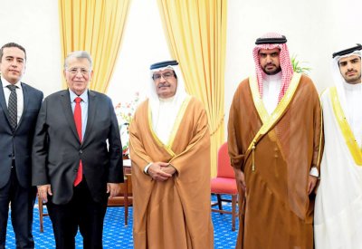 سمو الشيخ علي بن خليفة يستعرض العلاقات مع تركيا