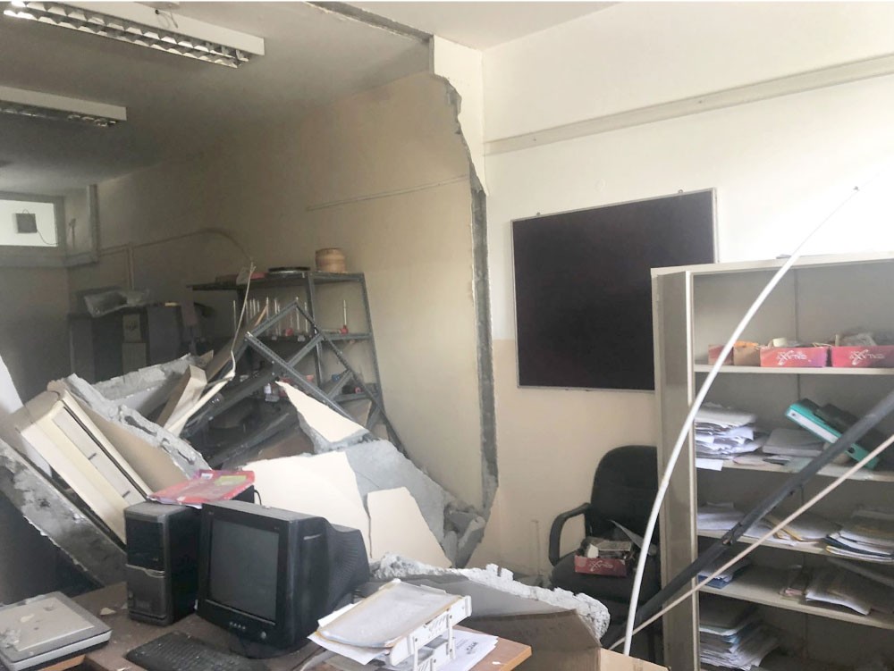 أضرار مادية بحريق “إعدادية الخليل”