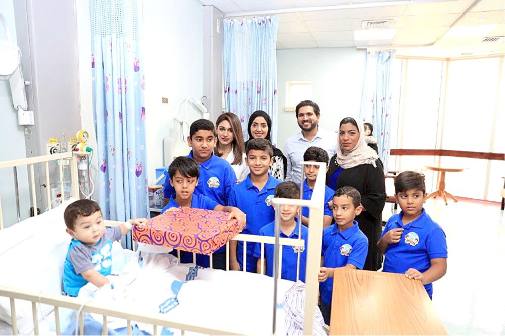 أطفال “جيبك” يدخلون الفرحة على نظرائهم المرضى