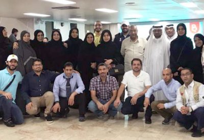اللجنة الطبية ببعثة البحرين للحج تعود لأرض الوطن